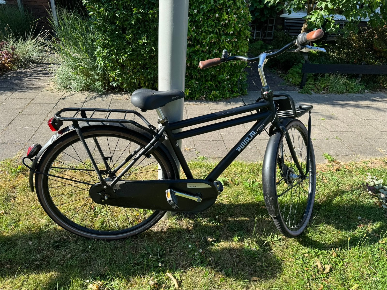 Zwarte transporterfiets PuurNL (Gazelle) opknapper, Ophalen, Gebruikt, 26 inch of meer, Versnellingen