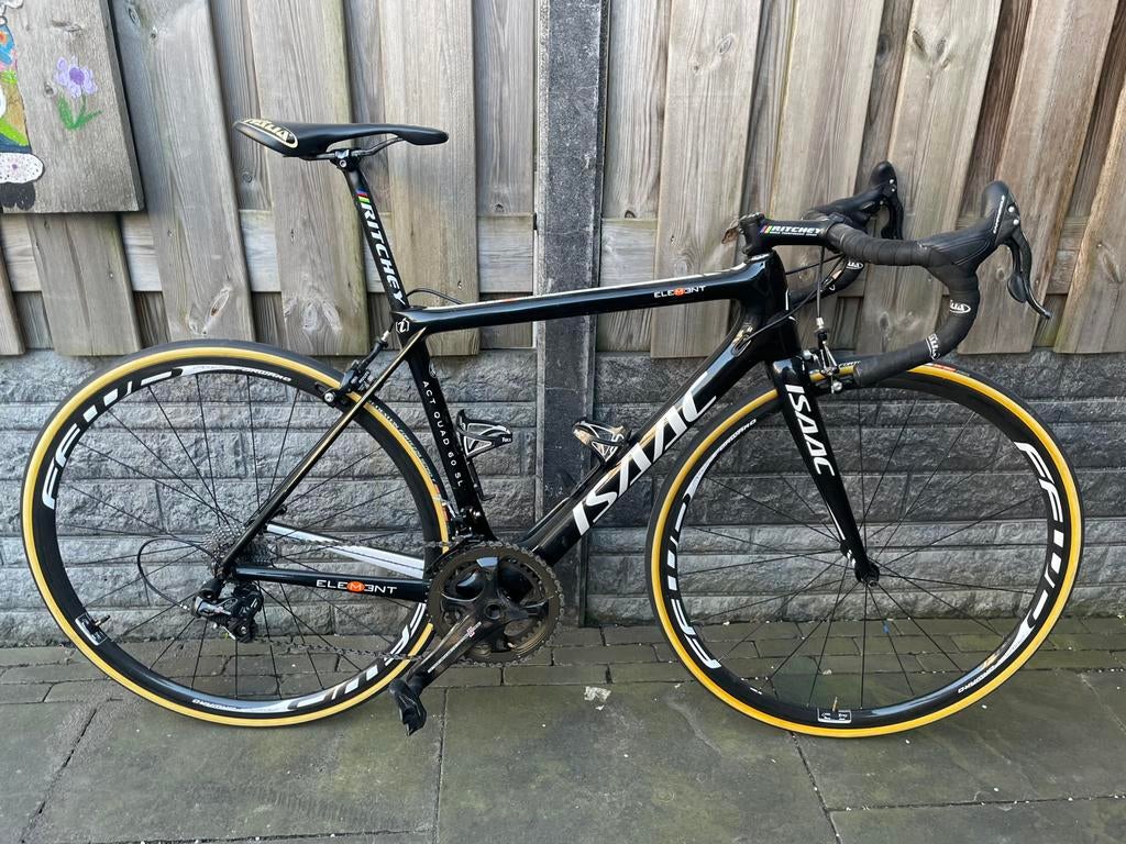 Isaac fiets met Campagnolo Record carbon afmontage, Fietsen en Brommers, Fietsen | Racefietsen, Overige merken, 28 inch, Gebruikt