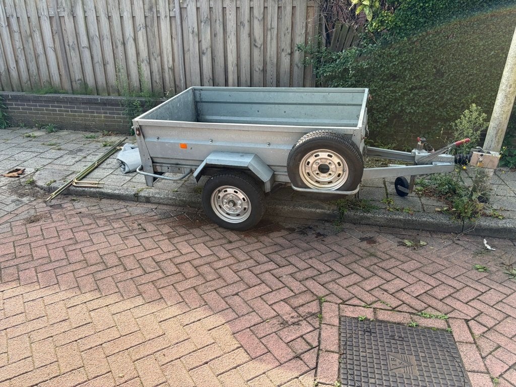 Erdé 190 aanhangwagen + beugels, dekzeil & nieuwe banden!, Ophalen, Gebruikt