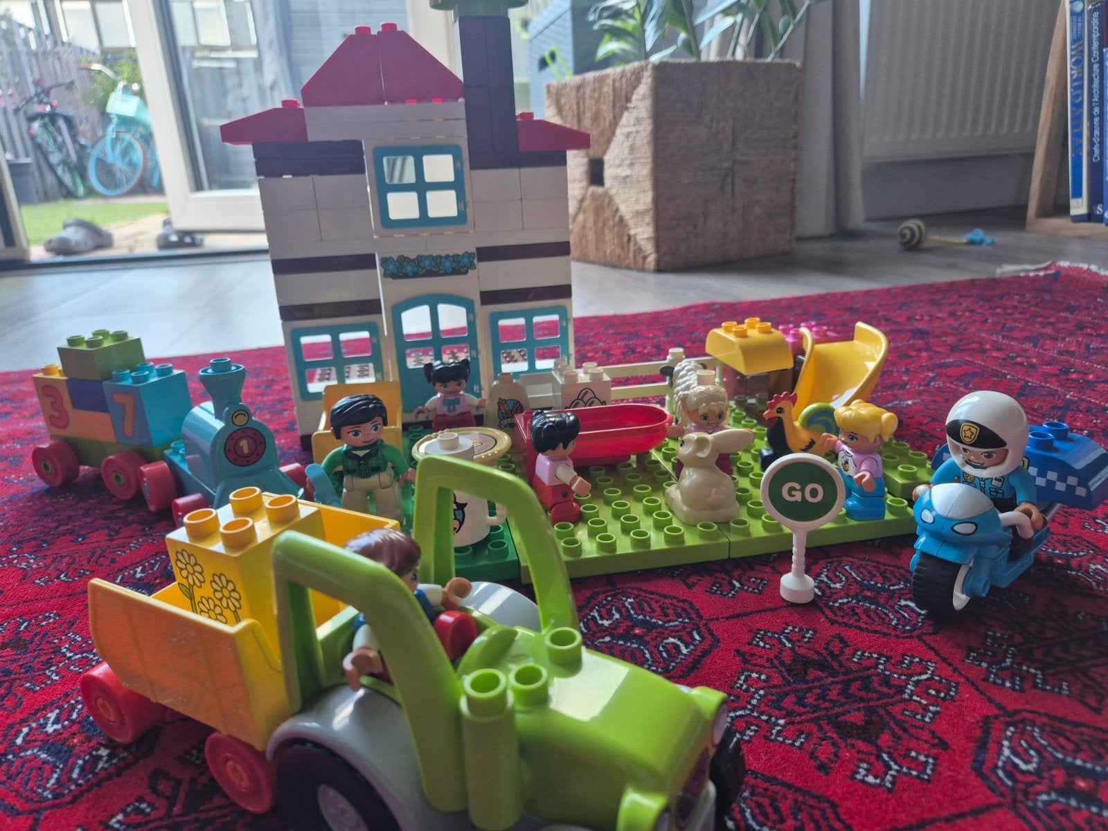Grote verzameling Duplo: huis, trein, tractor, figuren etc, Kinderen en Baby's, Gebruikt, Ophalen of Verzenden, Duplo, Losse stenen