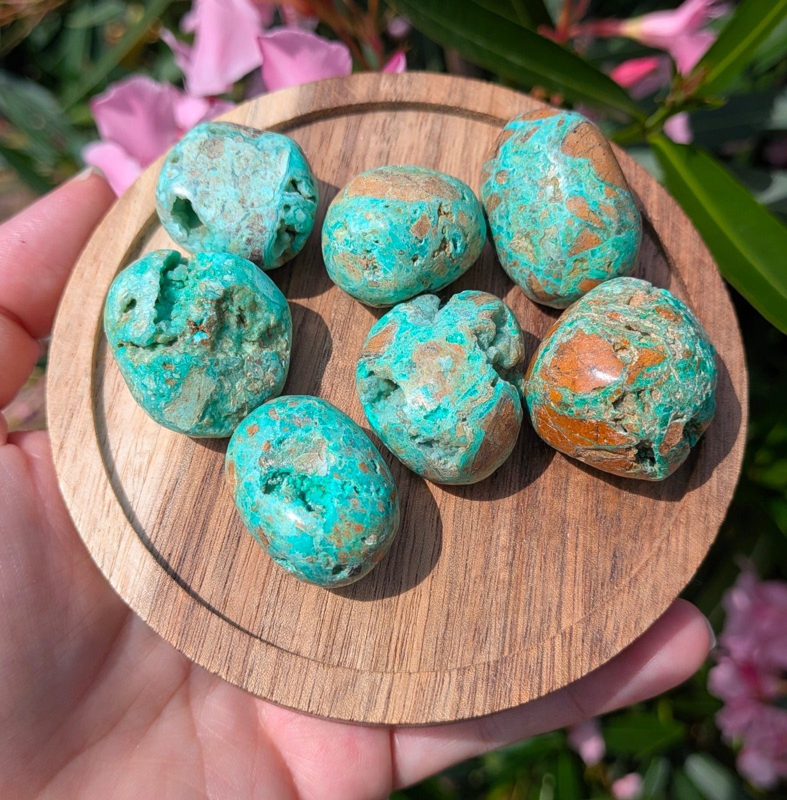 Chrysopraas trommelsteen, Ophalen of Verzenden, Mineraal