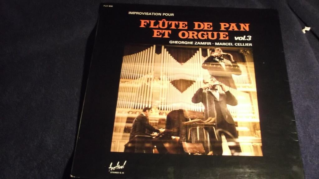 LP : Gheorghe Zamfir - M.Cellier-Flûte de Pan et Orgue Vol.3, Gebruikt, Inclusief binnenhoes, Ophalen of Verzenden, 12 inch