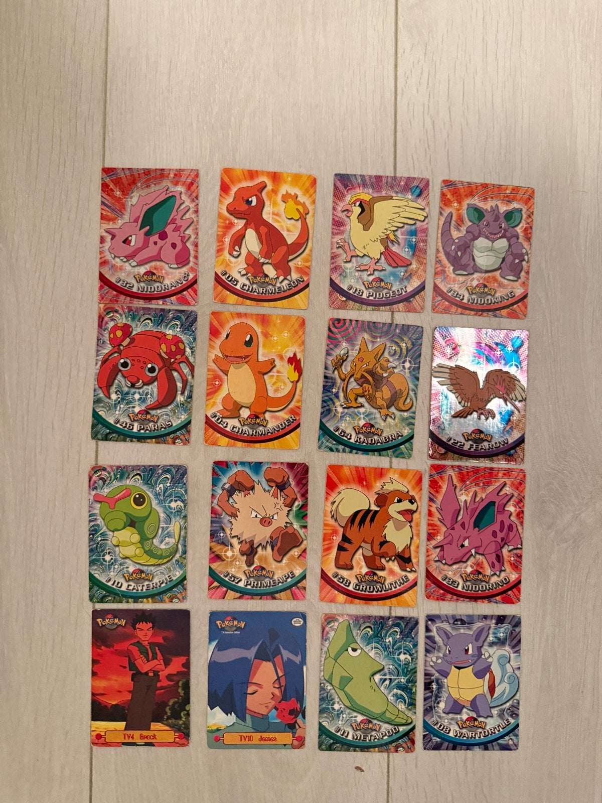 Pokémon kaarten set - Vintage (1995-2000), Ophalen of Verzenden, Gebruikt, Meerdere kaarten