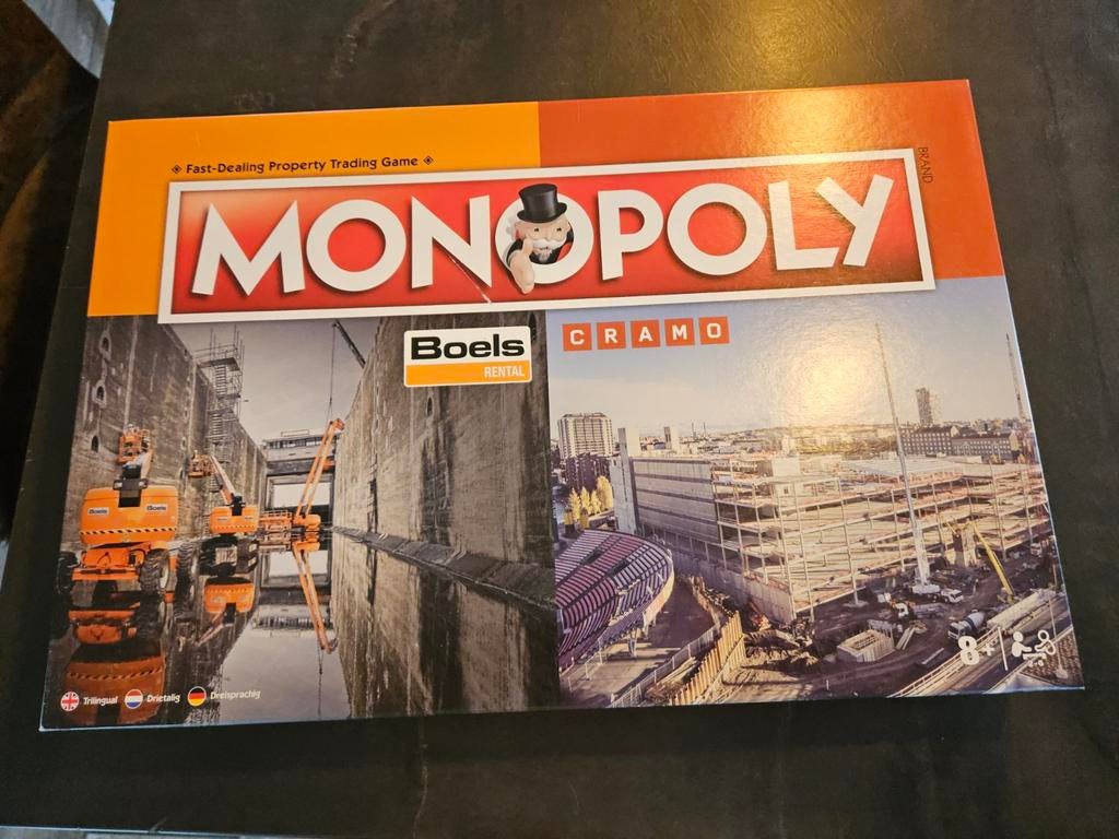 Monopoly Boels Rental & Cramo Editie - Zo goed als nieuw, Vijf spelers of meer, Ophalen of Verzenden, Zo goed als nieuw, Hasbro
