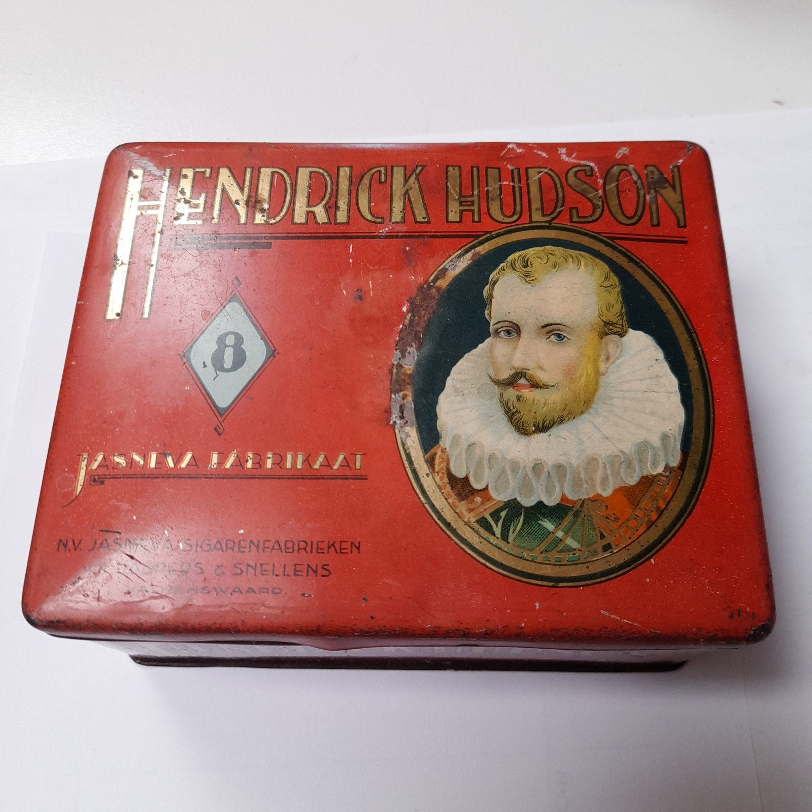 Sigarenblikje Hendrick Hudson, Verzamelen, Blikken, Ophalen of Verzenden, Gebruikt, Overige