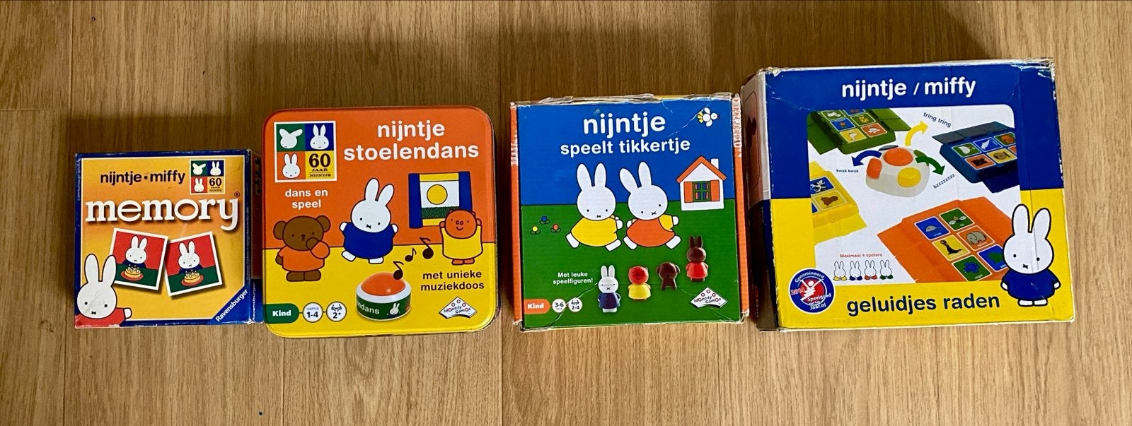 Nijntje: Memory, Stoelendans, Tikkertje, Geluidjes raden, Een of twee spelers, Ophalen of Verzenden, Gebruikt