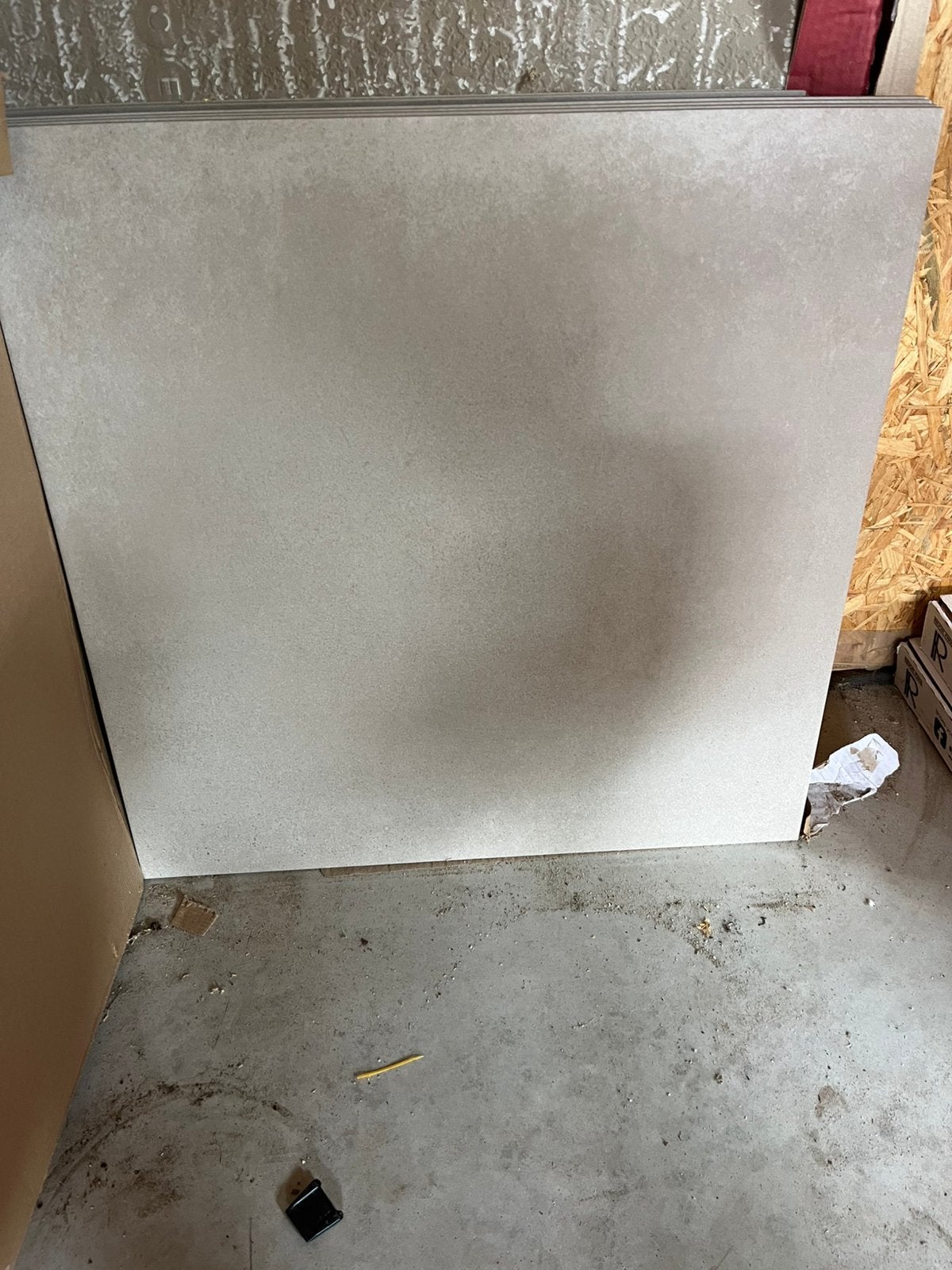 4 tegels 60x60 grijs, Ophalen, 60 cm of meer, Nieuw, Minder dan 5 m²