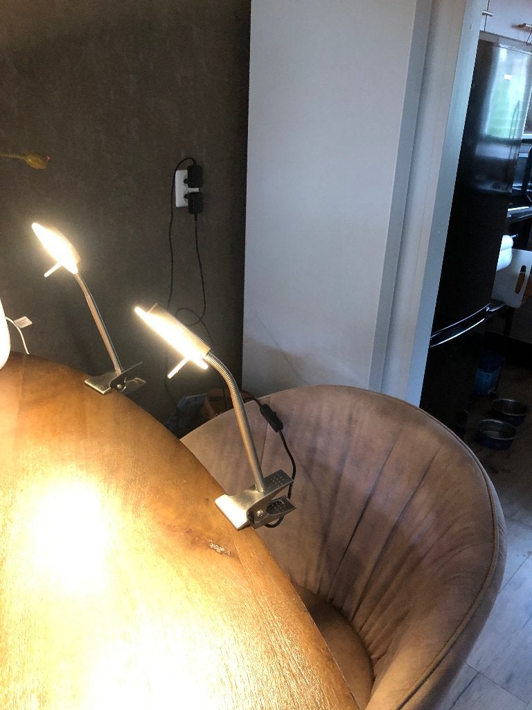 2 klemspots Livarrno Lux, Ophalen, Overige lichtbronnen, Overige typen, Zo goed als nieuw
