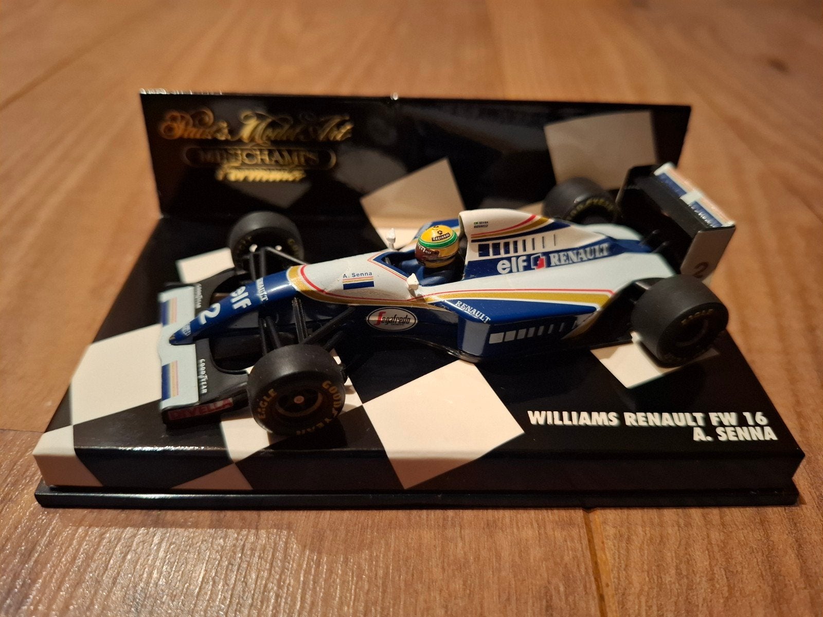 Minichamps Williams Renault FW16 A. Senna 1:43, Ophalen of Verzenden, Gebruikt, Auto, MiniChamps