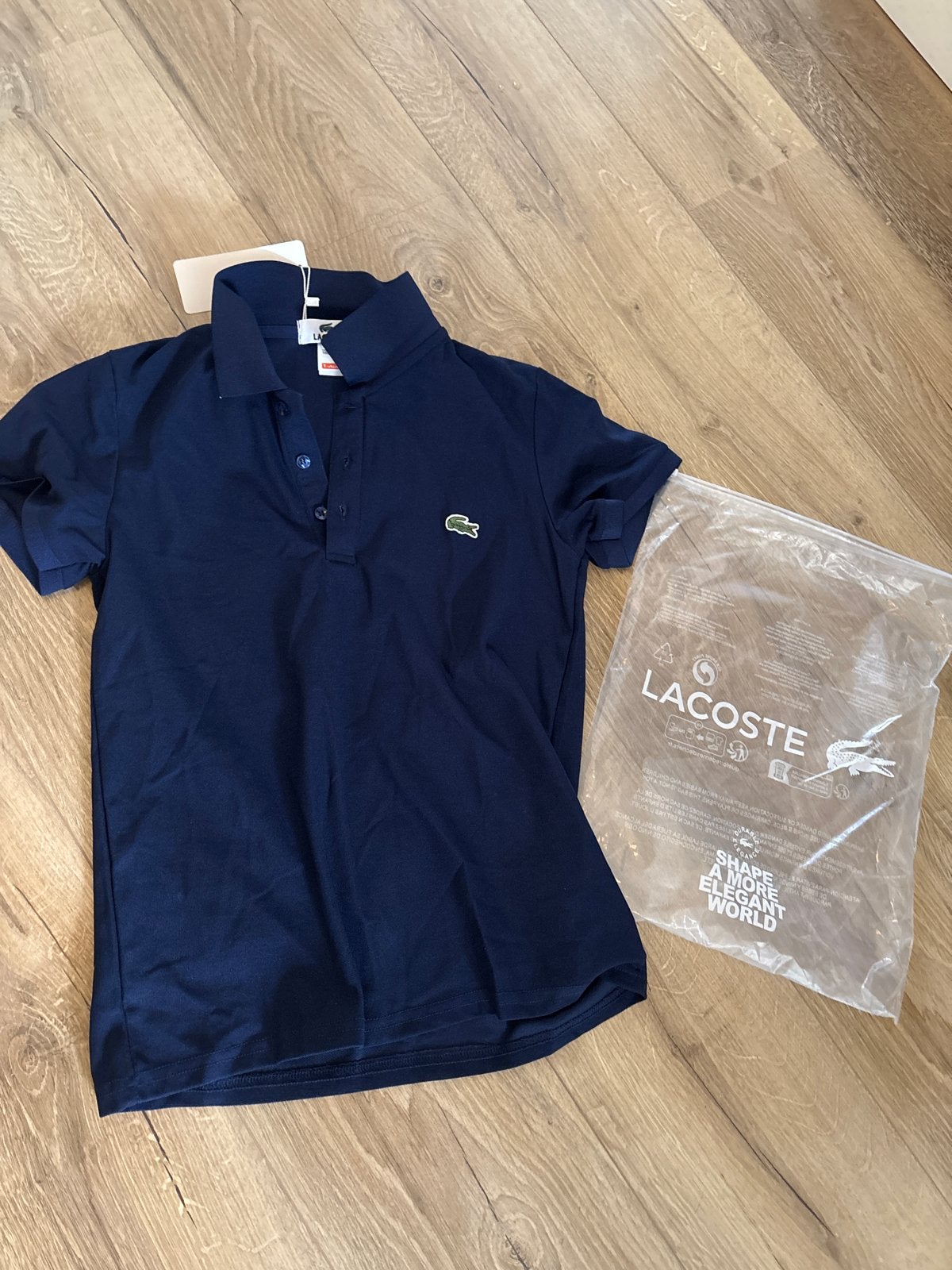 Nieuw Lacoste poloshirt maat S, ongedragen, Ophalen of Verzenden, Nieuw, Maat 46 (S) of kleiner, Blauw