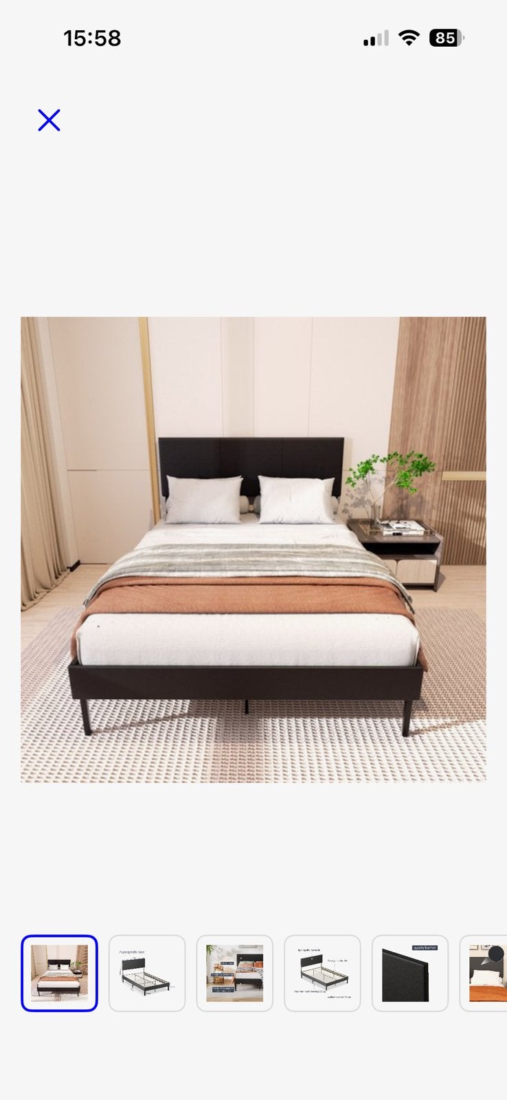 Bed 120x200 (nieuw in doos), Ophalen, Zo goed als nieuw, Twijfelaar, 120 cm