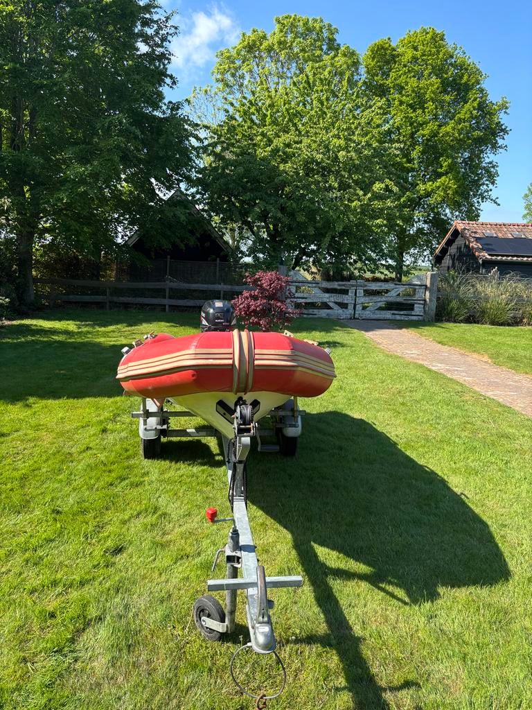 Narhwal rubberboot met Suzuki 25pk buitenboordmotor, Watersport en Boten, Overige merken, Gebruikt, Viertaktmotor, Rubber
