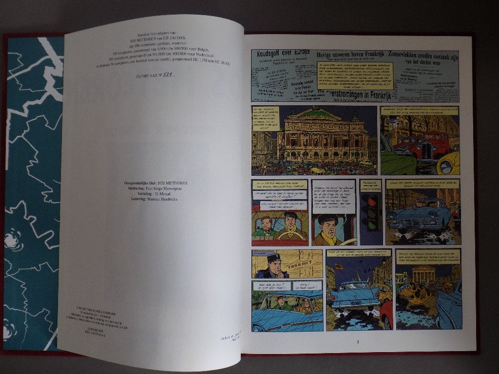 Blake en Mortimer - 05_HC_L_SOS Meteoren [Nummer 531], Eén stripboek, Ophalen of Verzenden, Zo goed als nieuw