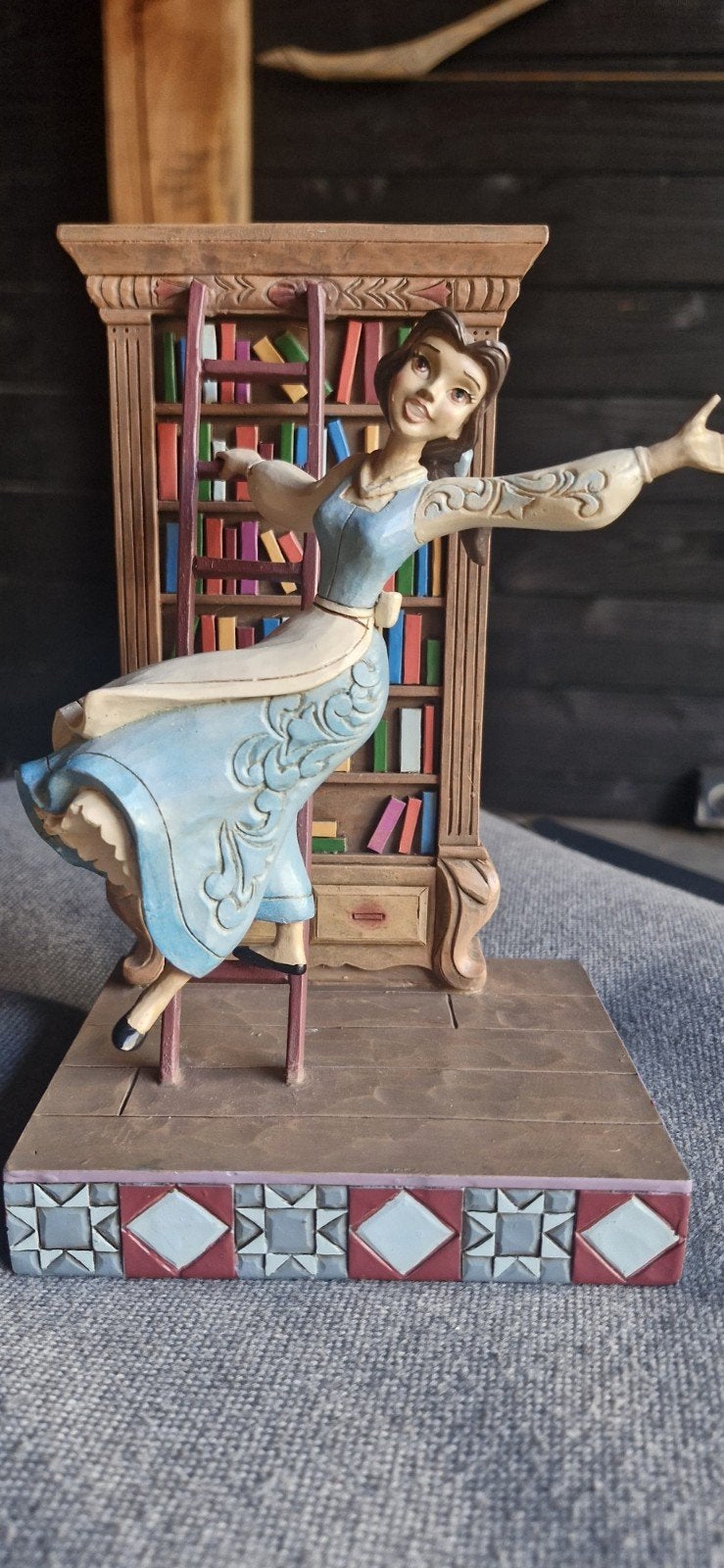 Disney Belle Beeldje met Boekenkast - Kleine Breuk, Ophalen, Gebruikt, Mens