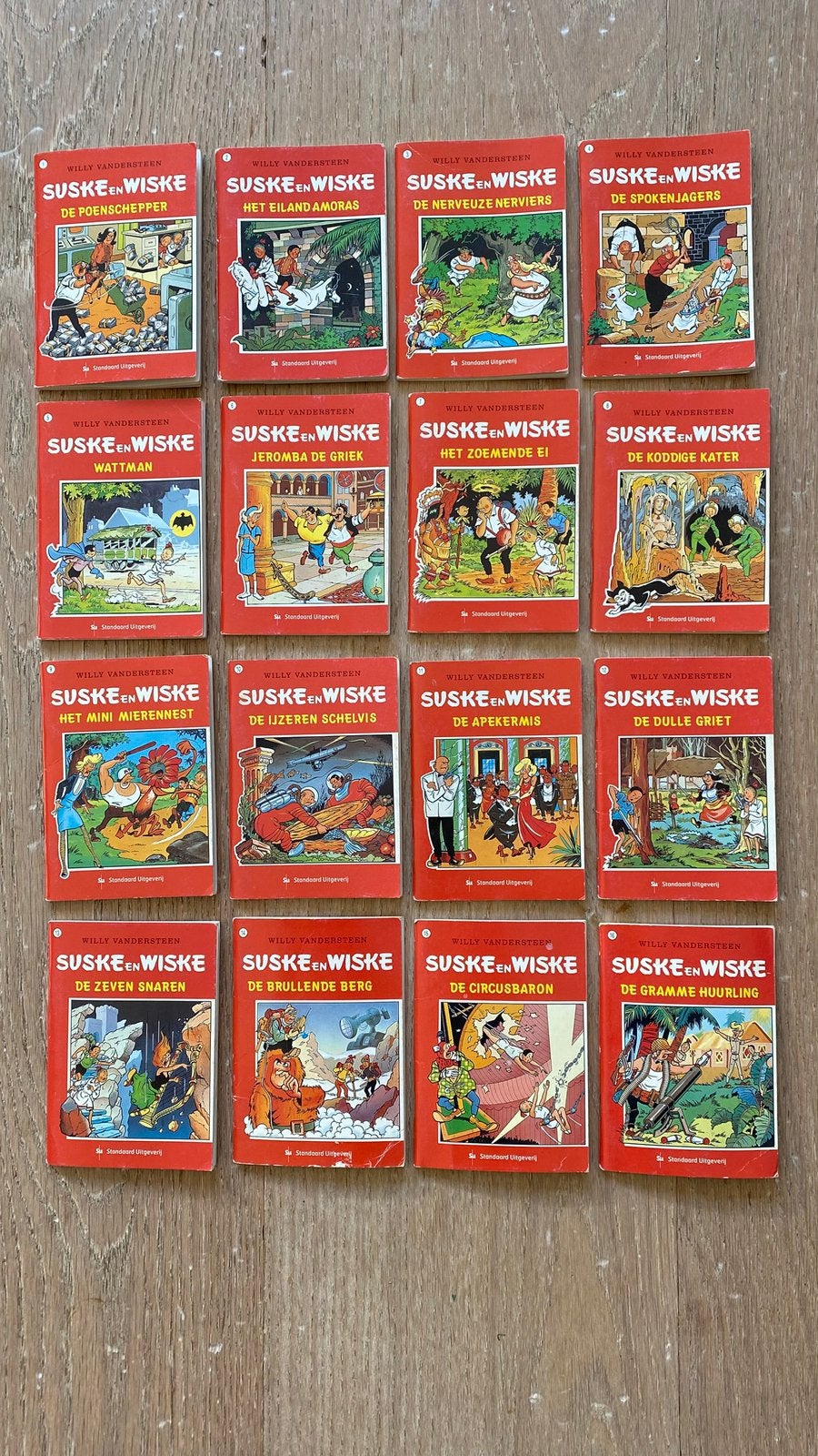 Suske en Wiske mini boekjes, 16 stuks, complete serie, Boeken, Stripboeken, Complete serie of reeks, Ophalen of Verzenden, Gelezen