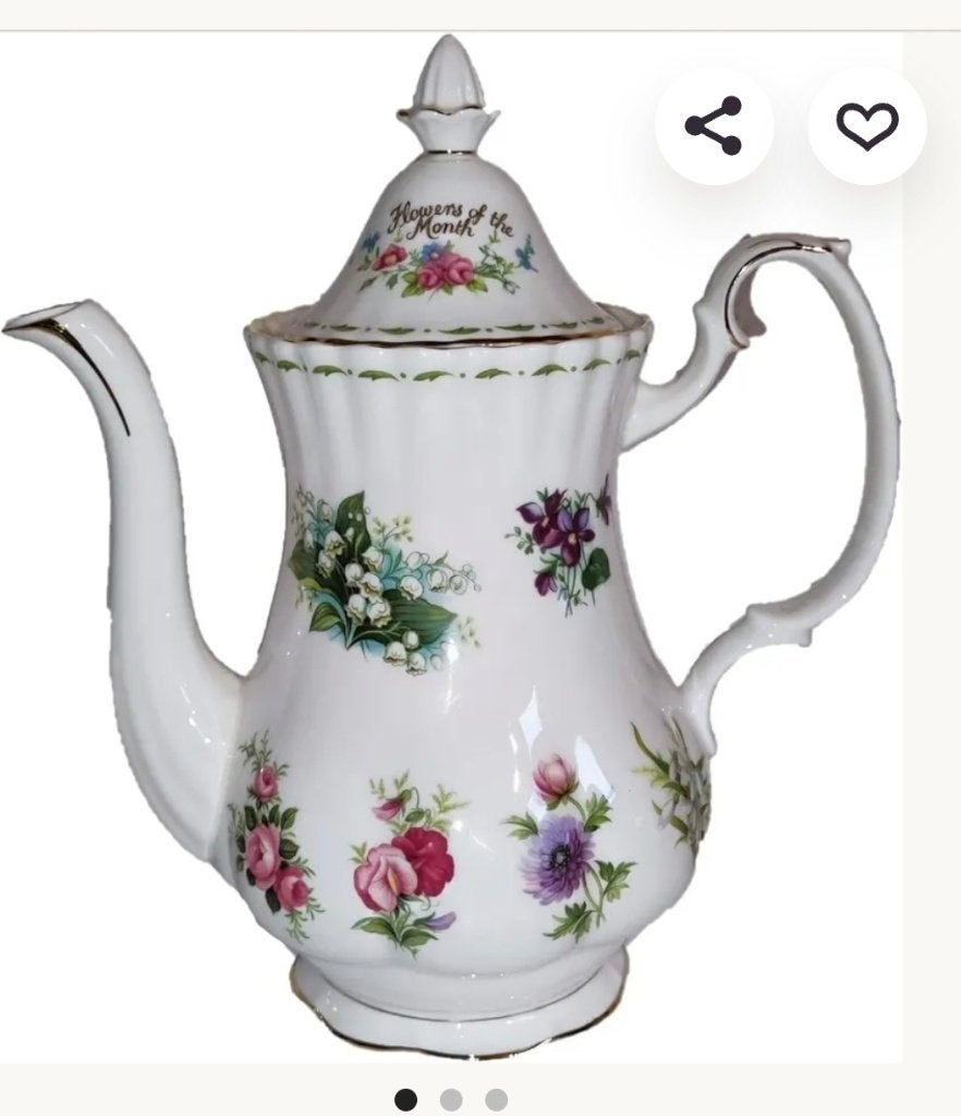 Gezocht!! Koffiepot flowers of the month, Ophalen of Verzenden, Porselein, Overige typen