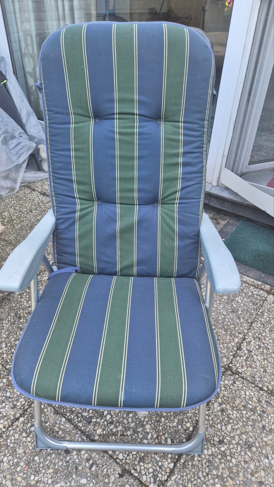 tuin/teras/balkonstoel met kussen, Tuin en Terras, Tuinmeubel-accessoires, Ophalen
