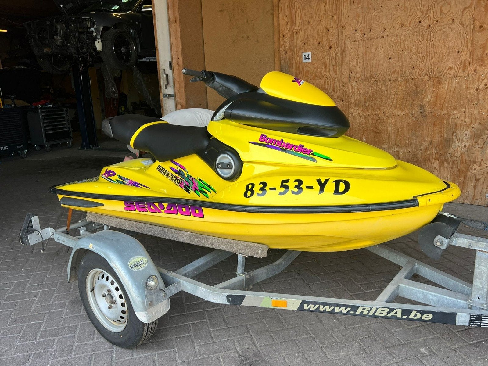 Sea-Doo XP 1997 110 pk waterscooter met trailer, Ophalen, Gebruikt, Benzine