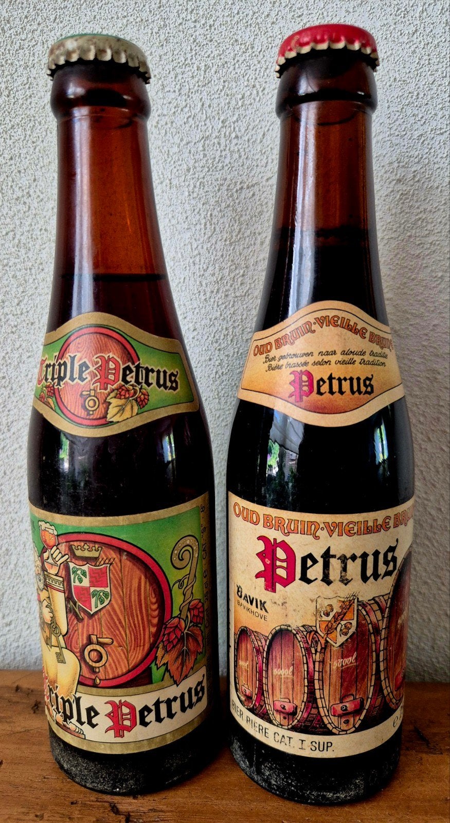 2 volle fles Petrus Tripel, Bruin Brouwerij Brabandere BAVIK, Ophalen of Verzenden, Zo goed als nieuw, Flesje(s), Overige merken