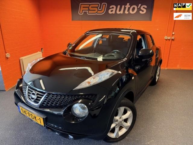 Nissan Juke 1.6 / ACENTA-ECO / AIRCO / TOPSTAAT!, Auto's, Nissan, Voorwielaandrijving, Euro 5, Stof, Zwart