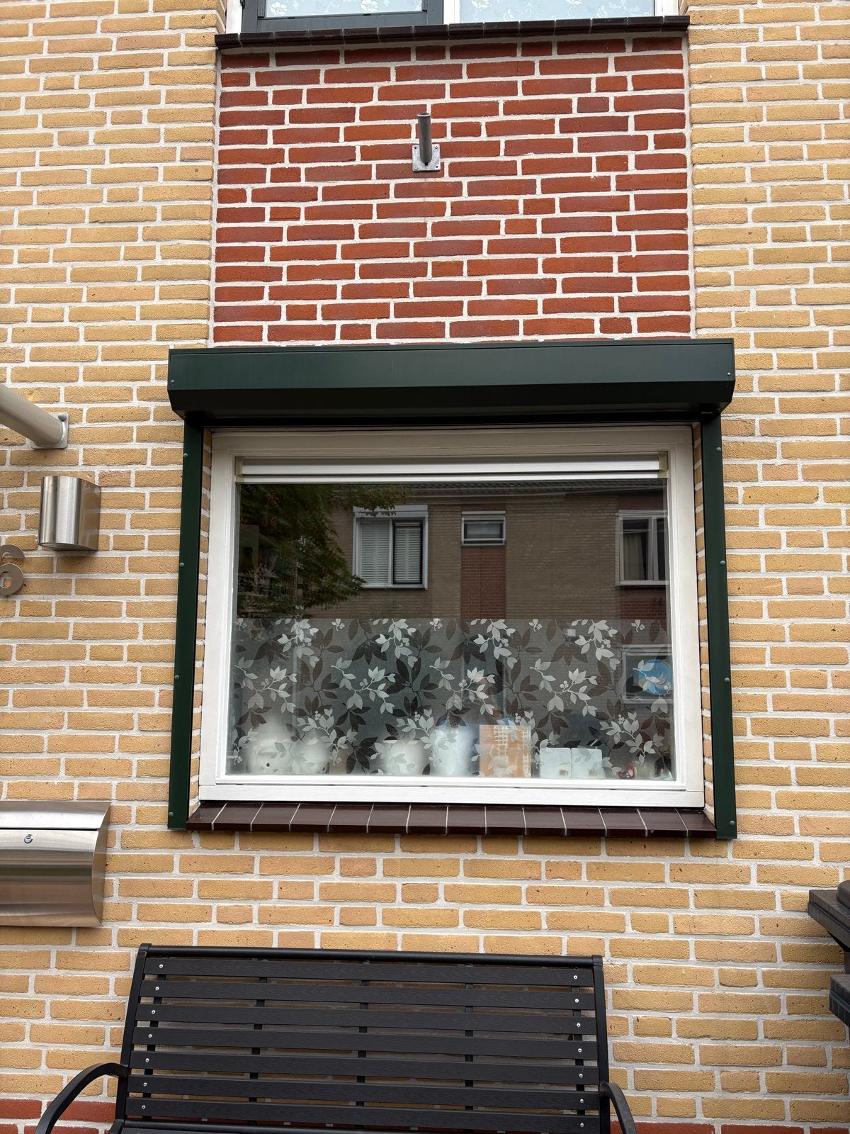 Donkergroene rolluik voor raam, Doe-het-zelf en Verbouw, Ophalen, Gebruikt, Overige kleuren, 100 tot 150 cm