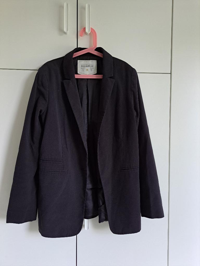 Colbert jasje zwart Pull & Bear - maat M, Maat 38/40 (M), Zwart, Ophalen of Verzenden, Jasje