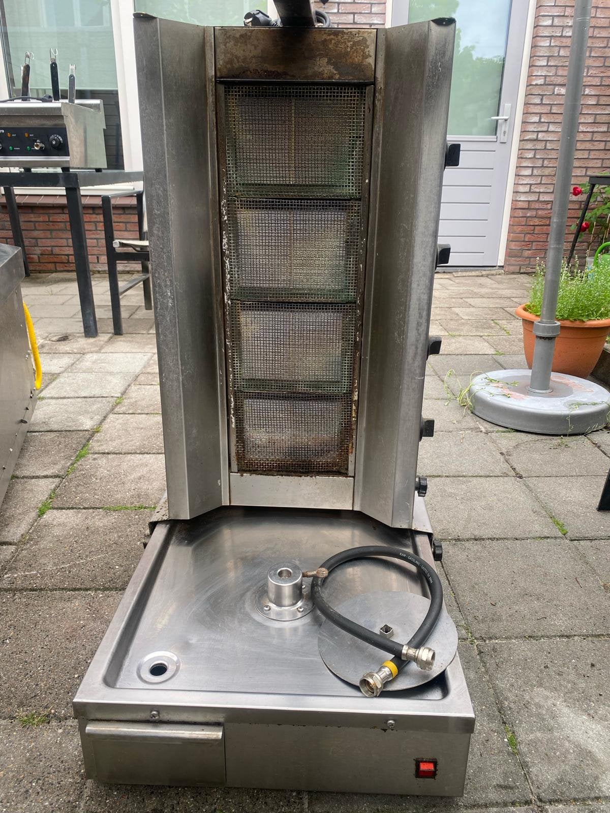 Döner kebab grill Horeca - 4 branders, Witgoed en Apparatuur, Ophalen