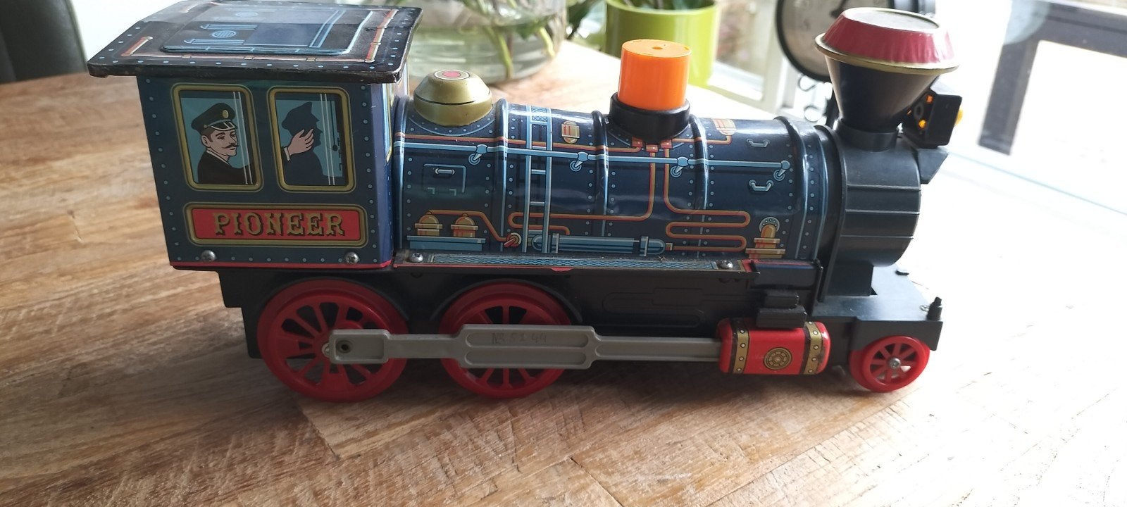 Vintage blikken trein 'Pioneer' - SKK, Ophalen of Verzenden, Gebruikt