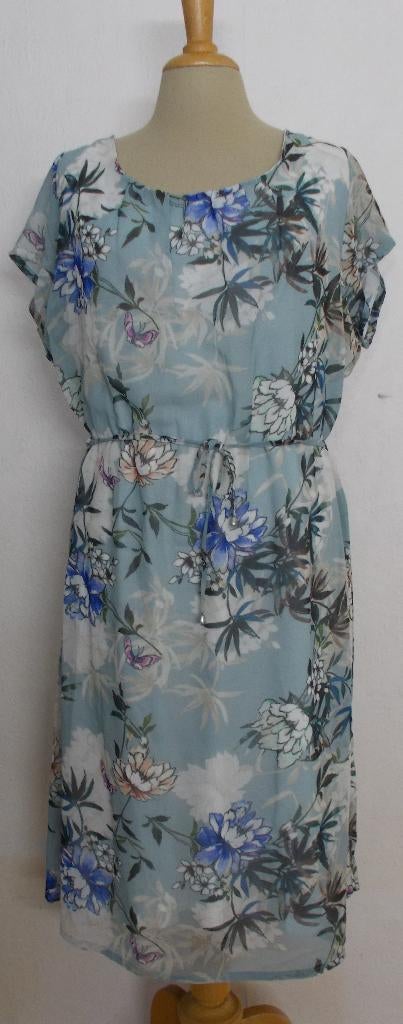 Leuke bloemen print jurk van Cadadia! 44, Maat 42/44 (L), Zo goed als nieuw, Onder de knie, Verzenden