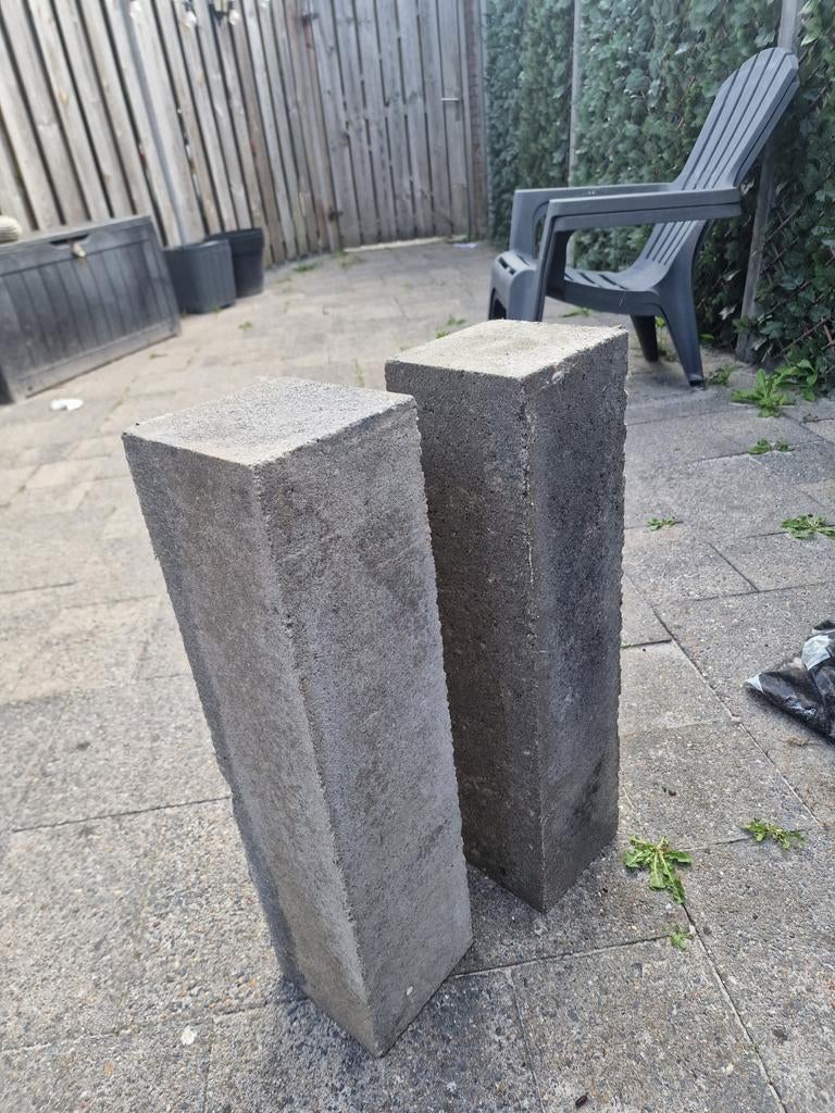 Borderblokken 2x antraciet, Ophalen, Minder dan 100 cm, Minder dan 25 cm