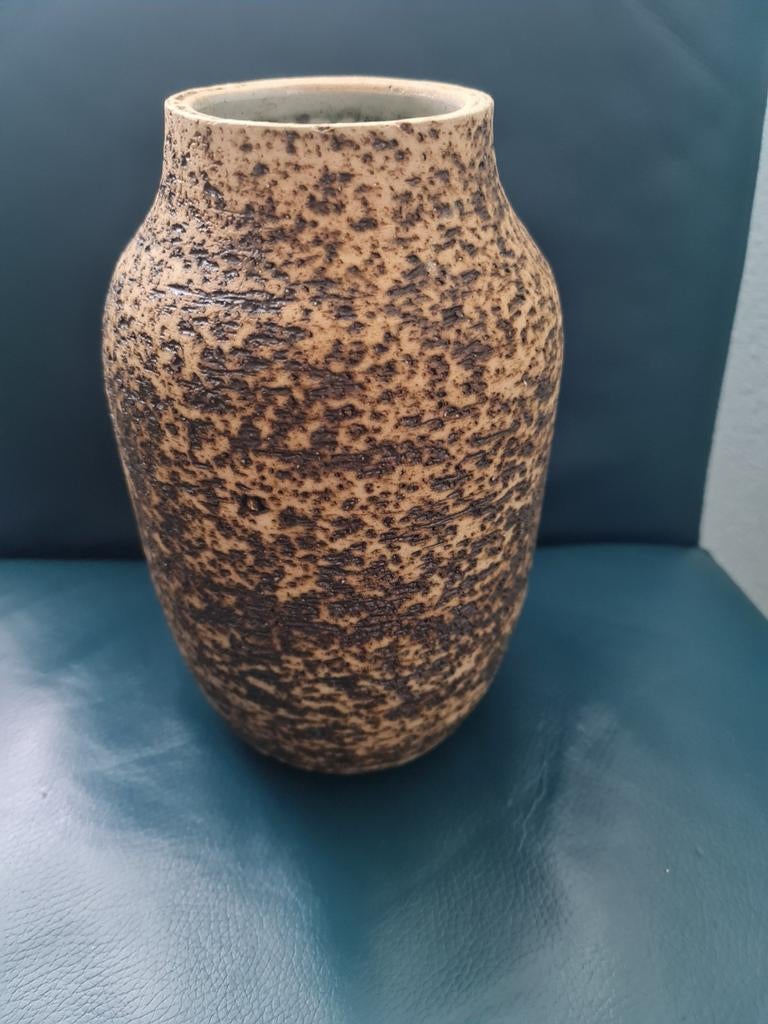 Vintage vaas met berkenbast structuur, Antiek en Kunst, Ophalen of Verzenden