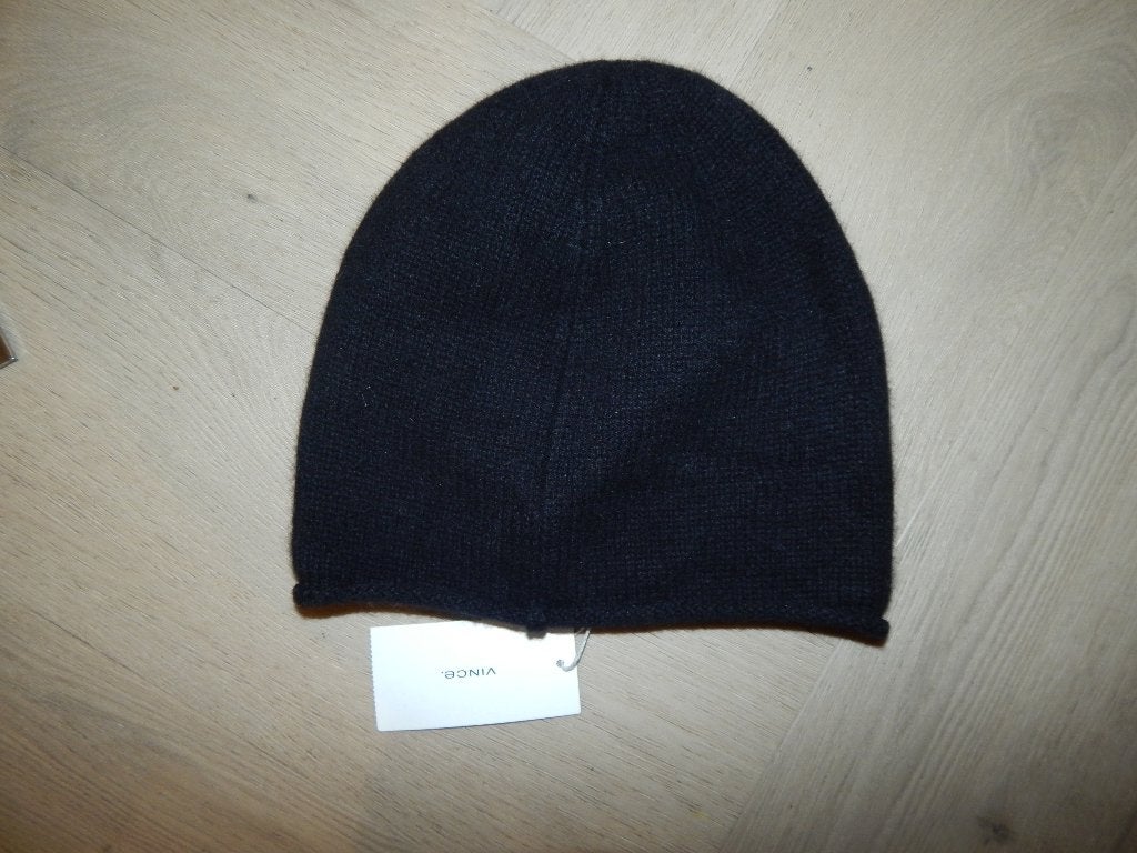 Vince heerlijk warme muts van cashmere zwart Nieuw met label, Maat 38/40 (M), Nieuw, Ophalen of Verzenden, Muts