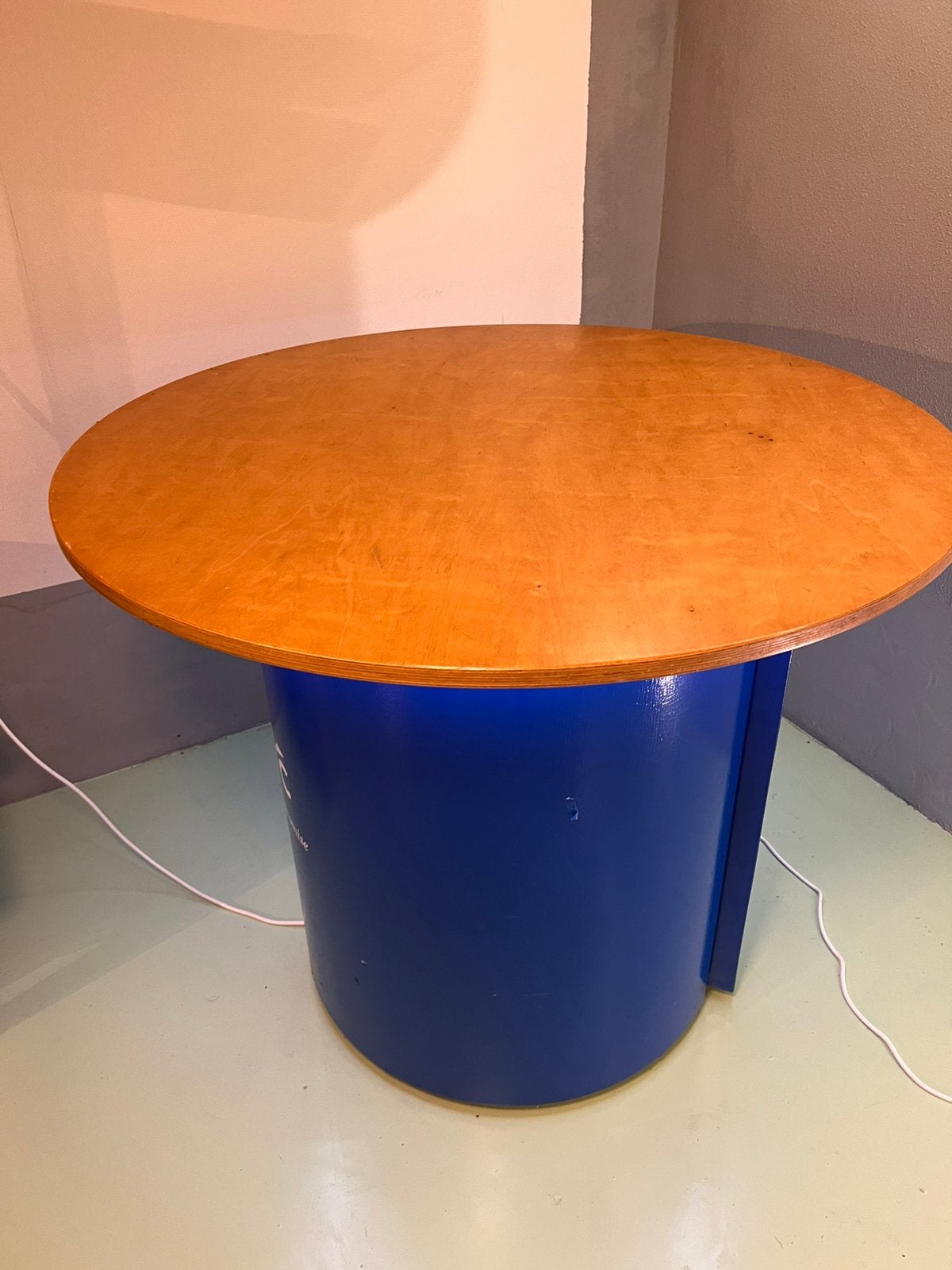 Statafel hout gratis, Ophalen, Gebruikt, Rond, 75 cm of meer