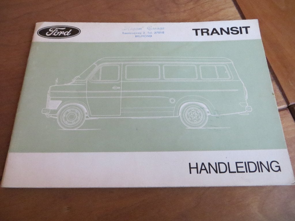 Instructieboek Ford Transit bestelauto's 12-1970, mooi!, Ophalen of Verzenden