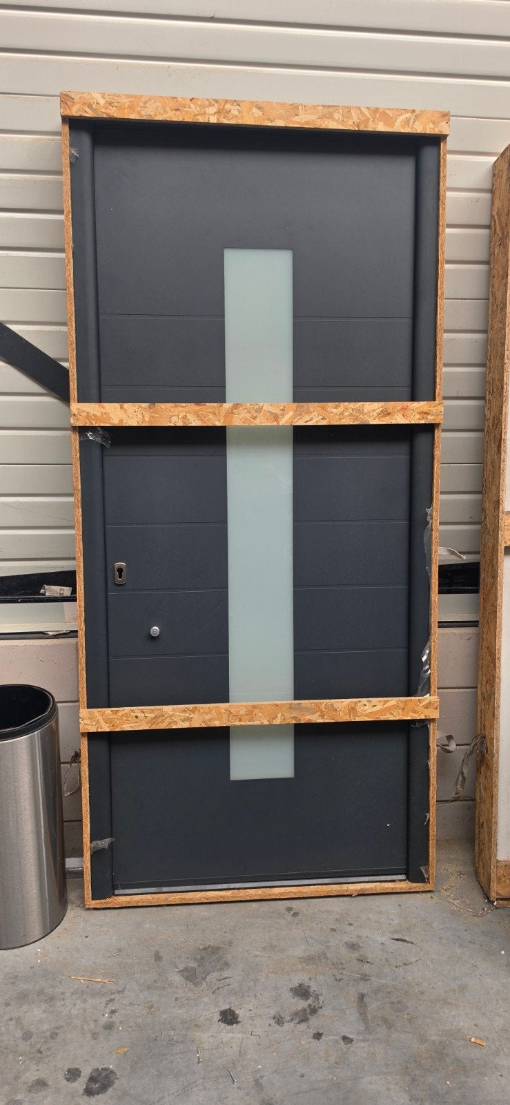 Aluminium deur met glas, Ophalen, 80 tot 100 cm, 215 cm of meer, Nieuw