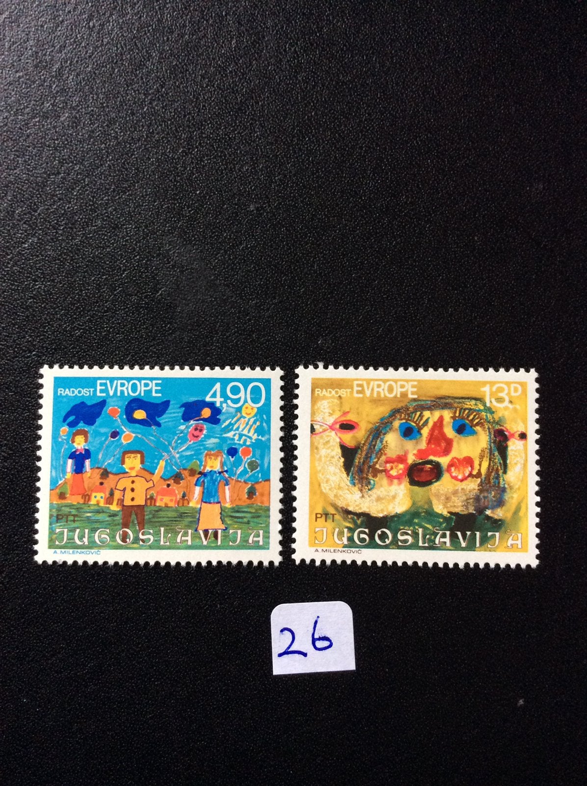 Joegoslavie postzegels 1977 pfr Mi 1697/8, Ophalen of Verzenden, Joegoslavië, Postfris