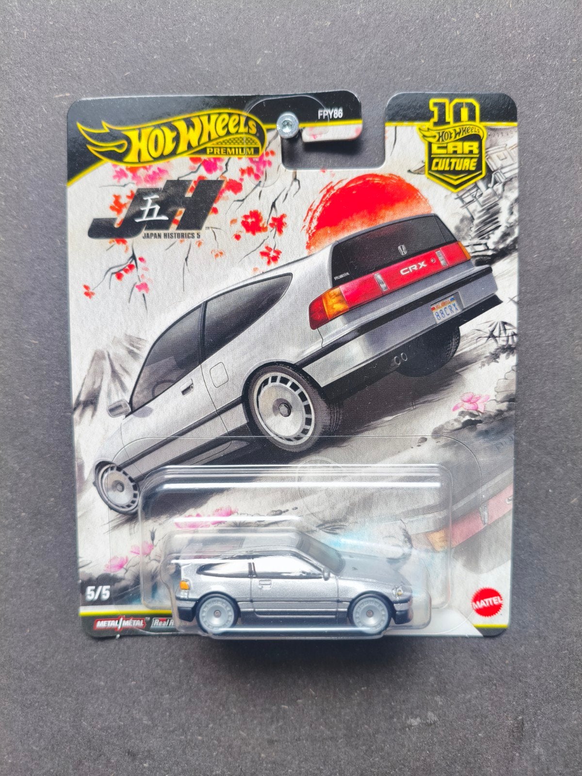 Hot Wheels '88 Honda CRX Japan Historics 5 Car Culture, Ophalen of Verzenden, Nieuw, Auto
