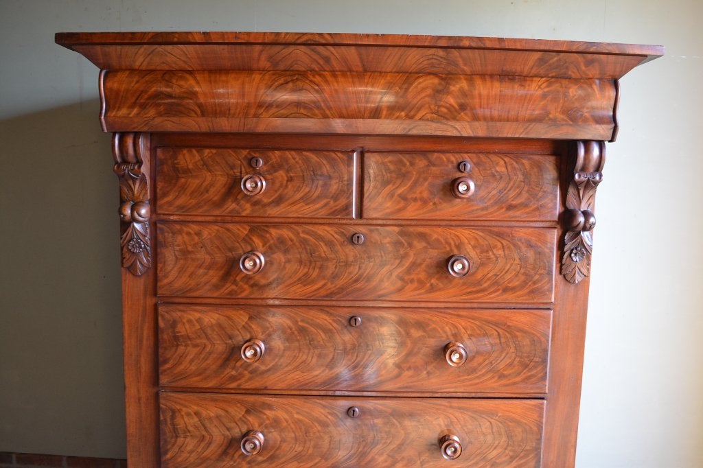 Prachtige antieke mahonie houten chiffoniere, ladekast., Verzenden