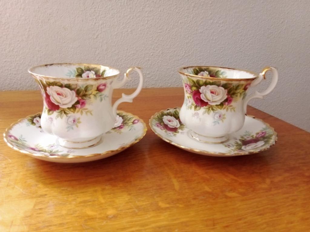 Royal Albert Celebration theekopjes en schotels (2 sets), Ophalen of Verzenden