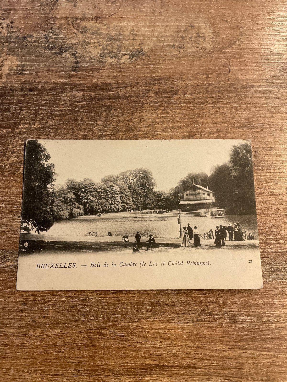 Oude ansichtkaart Brussel - Bois de la Cambre (1906), Ophalen of Verzenden, Voor 1920, Gelopen, België en Luxemburg