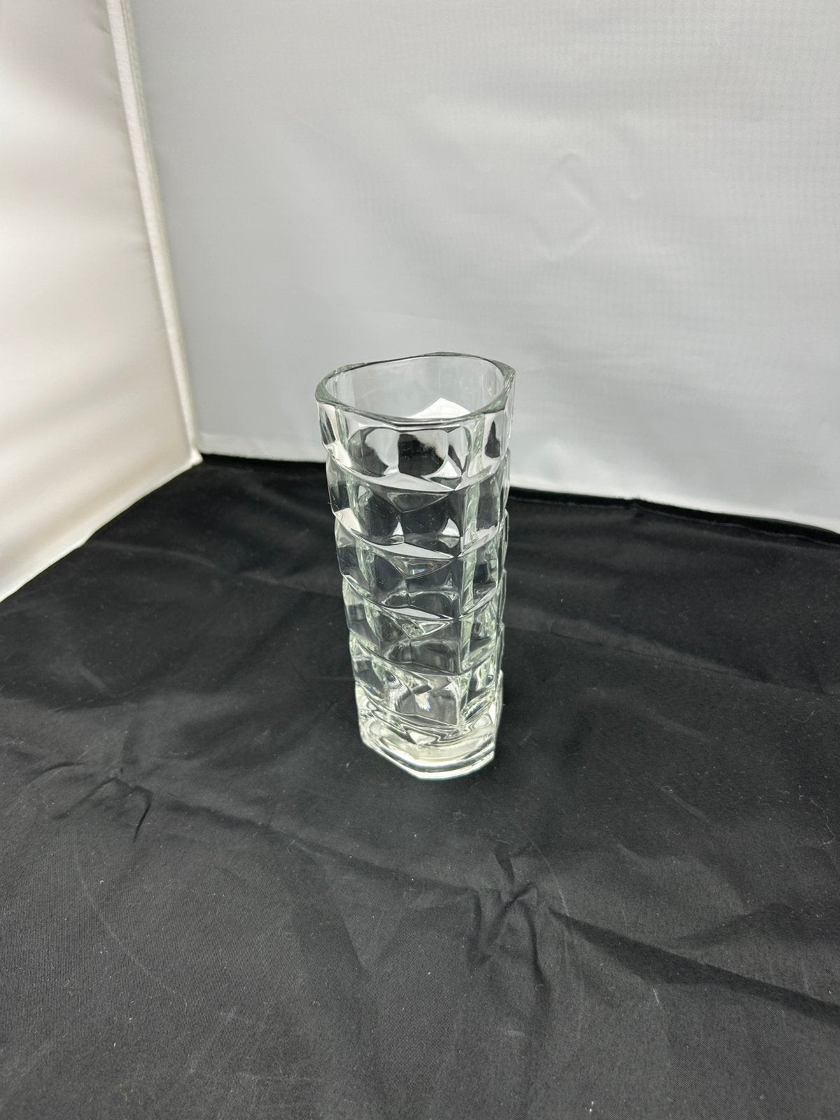 Vintage Luminarc Century glazen vaas jaren 70 France retro, Ophalen, Zo goed als nieuw, Glas