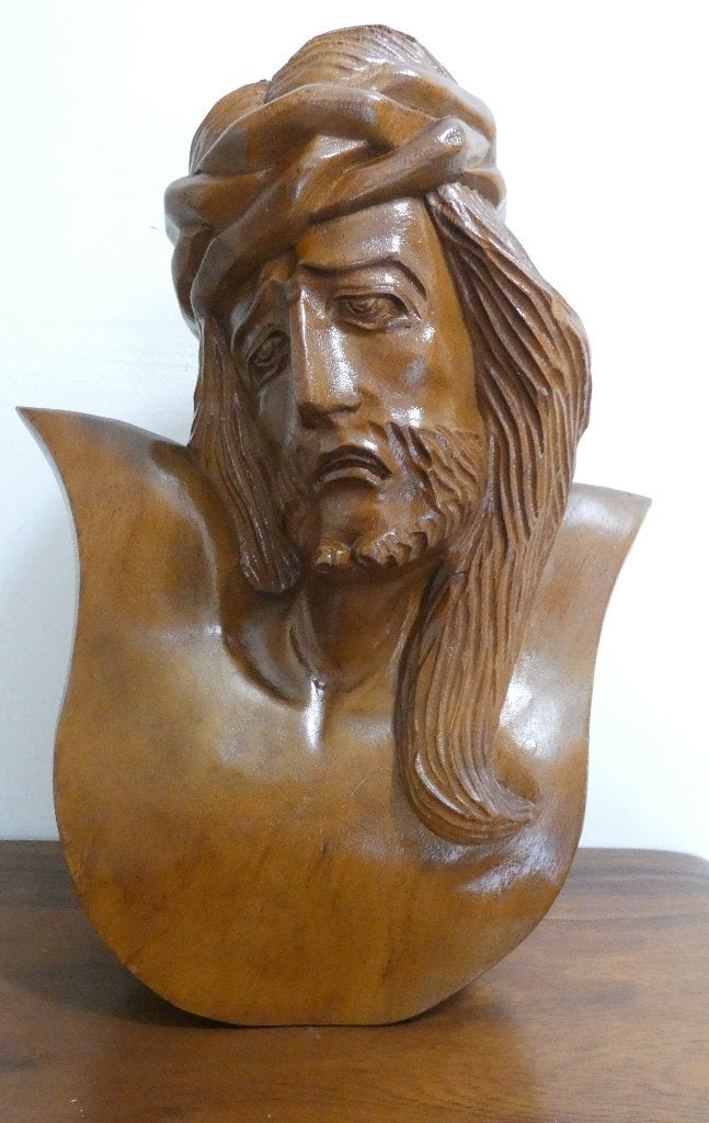 Hout gesneden Christus Buste [1449], Ophalen of Verzenden