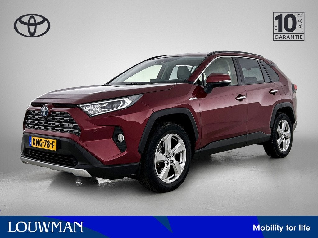 Toyota RAV4 2.5 Hybrid AWD Executive | Trekhaak | Leder |, Auto's, Toyota, Bedrijf, Te koop, Rav4, 360° camera, 4x4, ABS, Adaptive Cruise Control
