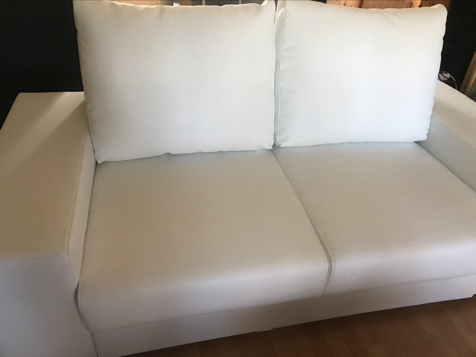 Mooie leren bank,uitklapbaar tot relax bank (nieuw), Ophalen, Nieuw, 75 tot 100 cm