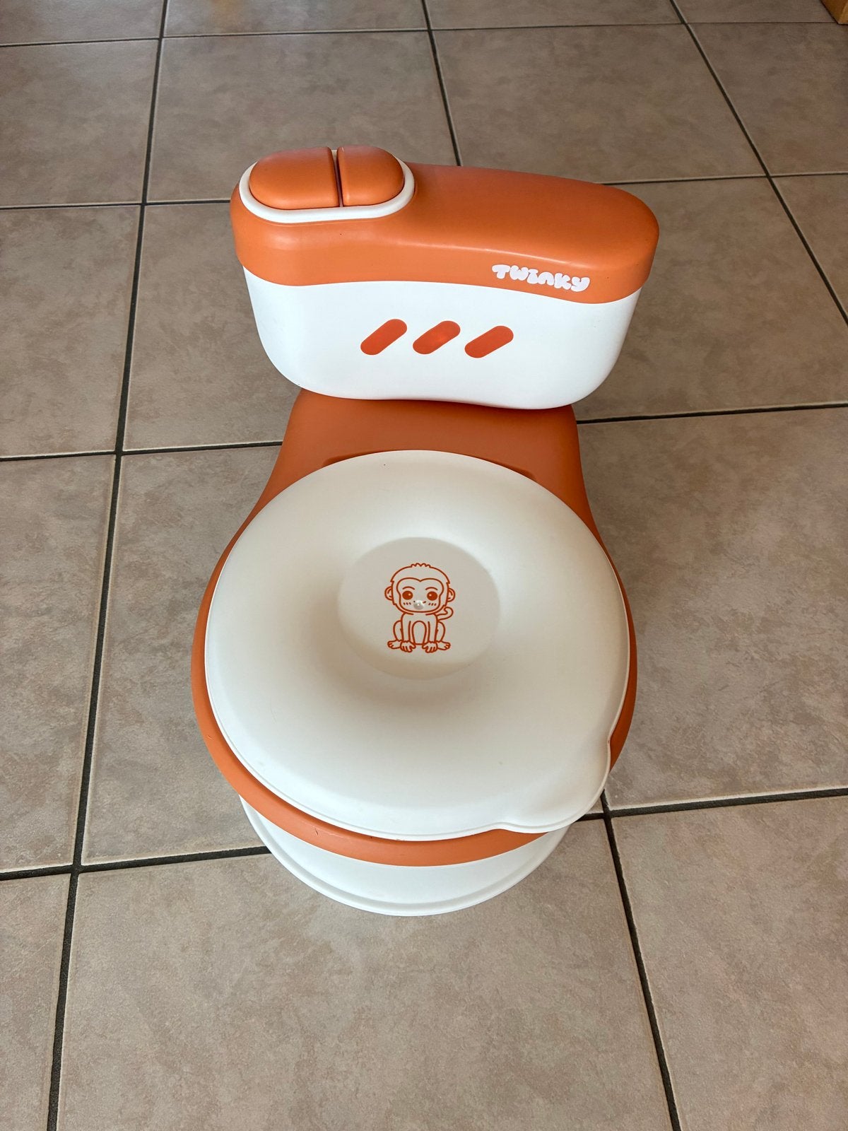 Twinky Kinderpotje - Oranje en Wit, Ophalen, Zo goed als nieuw
