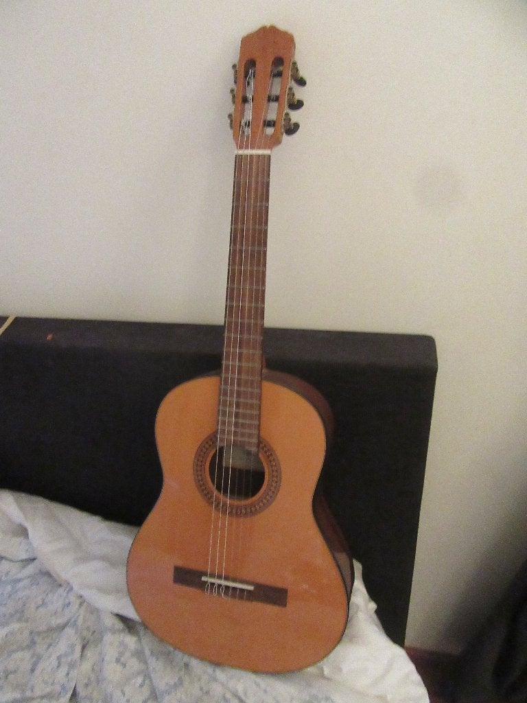 Miniyard Martinez Spaanse kleine studie-gitaar, Ophalen, Klassieke of Spaanse gitaar, Geen, Zo goed als nieuw