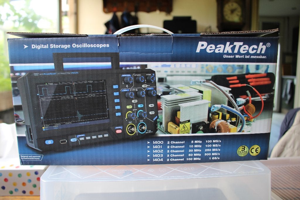 PeakTech 1400 - Compact digital Oscilloscope, Ophalen of Verzenden, Zo goed als nieuw, Overige meters