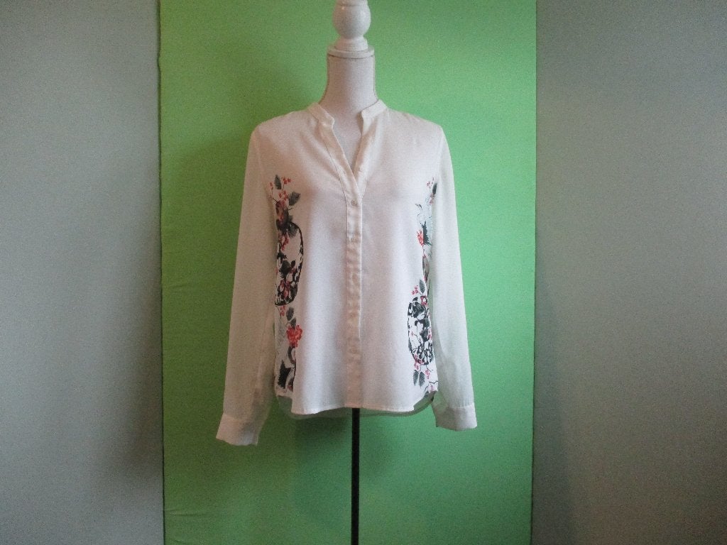 DESIGUAL blouse maat M., Maat 38/40 (M), Verzenden, Wit, Zo goed als nieuw