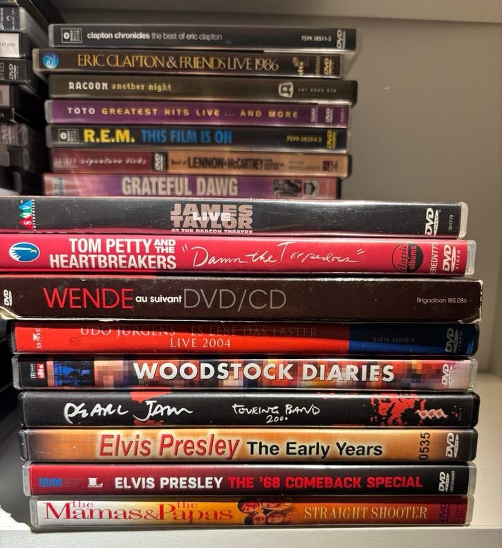 Top muziek dvd collectie ook per stuk L, Alle leeftijden, Ophalen of Verzenden, Muziekvideo's, Gebruikt