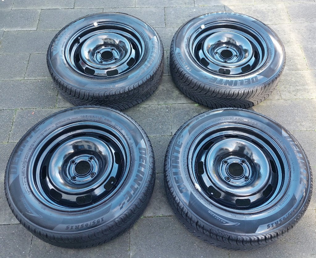 Nwe Allseasons 185/65 R15 v. Peugeot 208/Citroen C3 m. 3PMSF, Ophalen, Gebruikt, 15 inch, Velg(en)